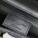 Dior Unisex Saddle Bag Black Dior Oblique Embossed Calfskin 'CD' – Bild 12