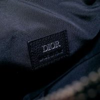 Dior Unisex Saddle Bag Black Dior Oblique Jacquard Grained Calfskin