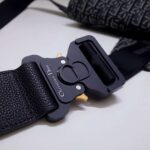 Dior Unisex Saddle Bag Gray Dior Oblique Jacquard Grained Calfskin - Image 10