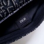 Dior Unisex Saddle Pouch Gray Dior Oblique Jacquard 'Christian Dior' - Image 9