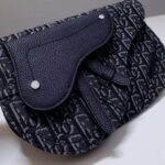 Dior Unisex Saddle Pouch Gray Dior Oblique Jacquard 'Christian Dior' - Image 5