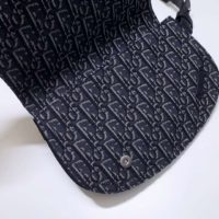 Dior Unisex Saddle Pouch Gray Dior Oblique Jacquard ‘Christian Dior’