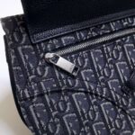Dior Unisex Saddle Pouch Gray Dior Oblique Jacquard 'Christian Dior' - Image 7