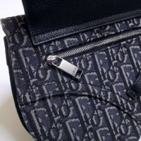 Dior Unisex Saddle Pouch Gray Dior Oblique Jacquard ‘Christian Dior’