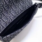 Dior Unisex Saddle Pouch Gray Dior Oblique Jacquard 'Christian Dior' - Image 8