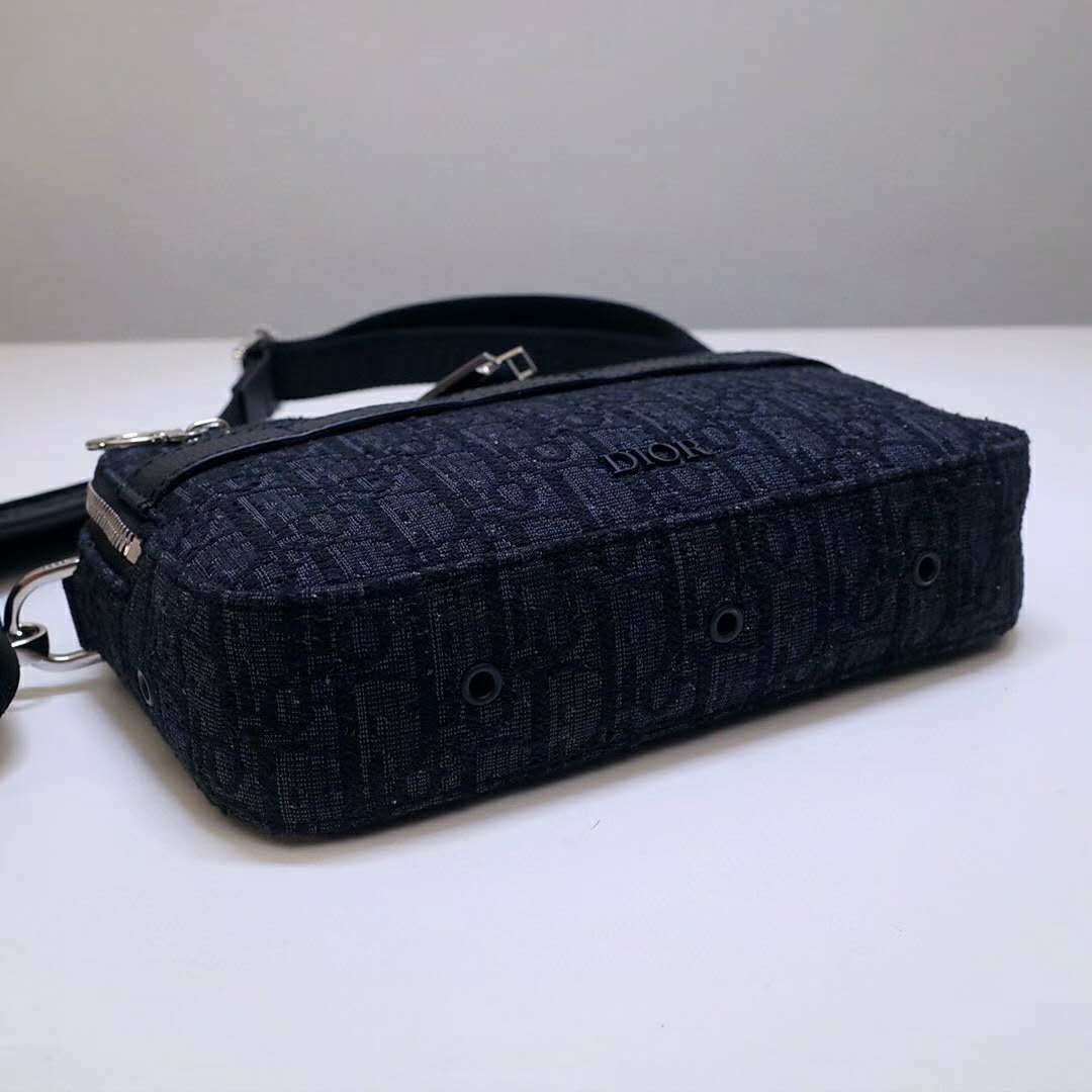 Dior Safari Messenger Bag Dior Oblique Jacquard Black