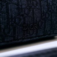 Dior Unisex Safari Messenger Bag Black Dior Oblique Jacquard Grained Calfskin