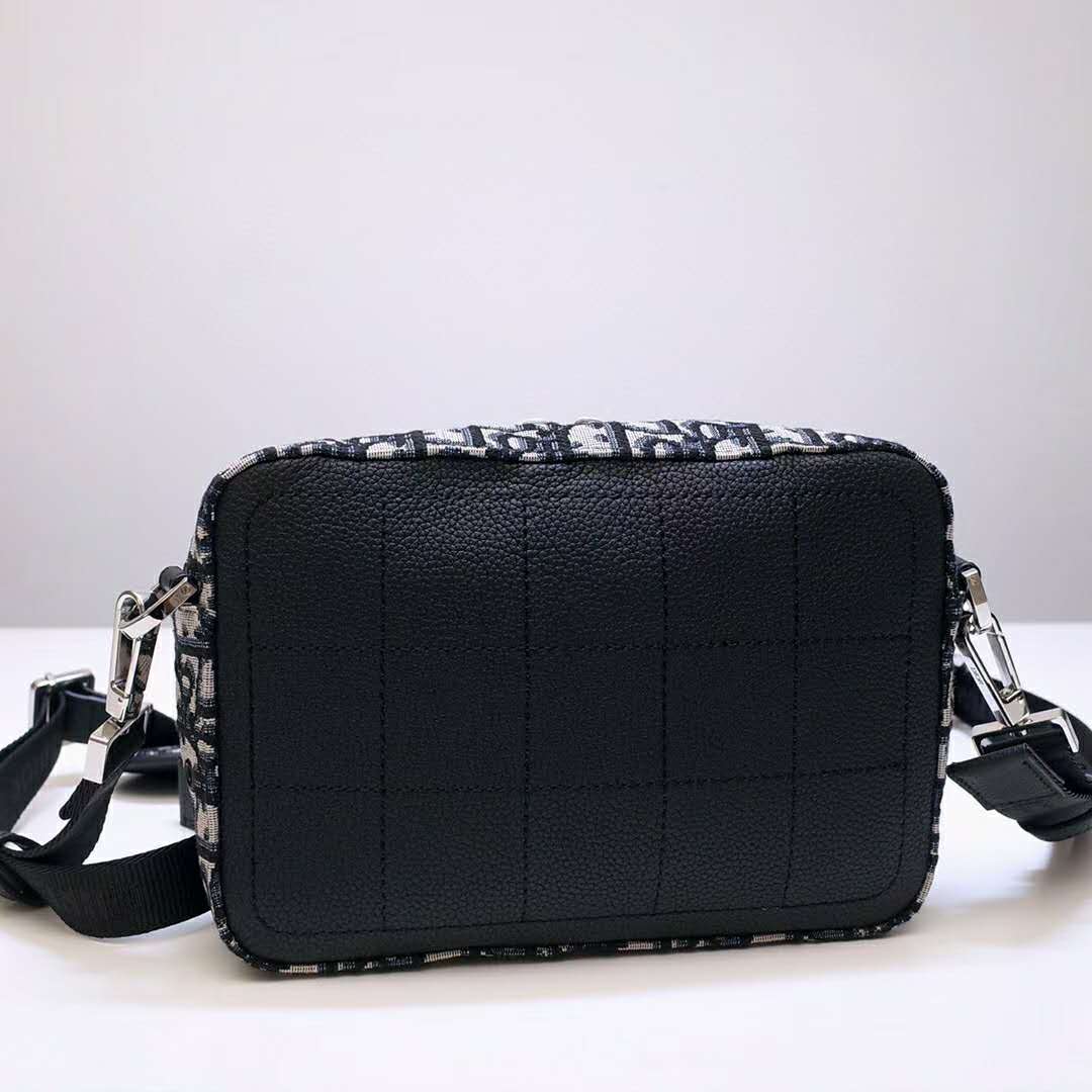 DIOR SAFARI MESSENGER BAG（Black Dior Oblique Galaxy Leather