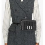 Dior Women 30 Montaigne 2-in-1 Pouch Metallic Black Microcannage Calfskin - Image 8