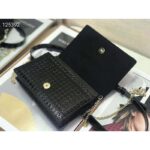 Dior Women 30 Montaigne 2-in-1 Pouch Metallic Black Microcannage Calfskin - Image 5