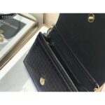 Dior Women 30 Montaigne 2-in-1 Pouch Metallic Black Microcannage Calfskin - Image 7