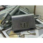 Dior Women 30 Montaigne 2-in-1 Pouch Metallic Stardust Gray Microcannage Calfskin - Image 6