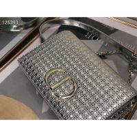 Dior Women 30 Montaigne 2-in-1 Pouch Metallic Stardust Gold Microcannage Calfskin