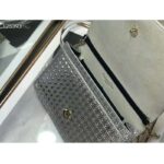 Dior Women 30 Montaigne 2-in-1 Pouch Metallic Stardust Gray Microcannage Calfskin - Image 12