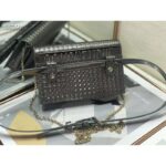 Dior Women 30 Montaigne 2-in-1 Pouch Metallic Stardust Gray Microcannage Calfskin - Image 4