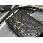 Dior Women 30 Montaigne 2-in-1 Pouch Metallic Stardust Gray Microcannage Calfskin - Image 13