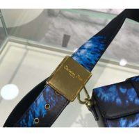 Dior Women 30 Montaigne Box Bag Blue Multicolor Tie & Dior Smooth Calfskin