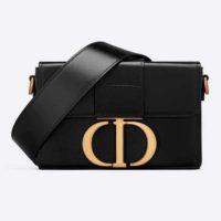 Dior Women 30 Montaigne Box Bag Box Calfskin ‘CD’ Clasp-Blue