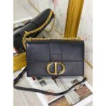Dior Women 30 Montaigne Chain Bag 'CD' Black Grained Calfskin - immagine 3
