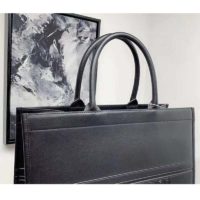 Dior Women Dior Book Tote ‘Christian Dior’ Signature Black Calfskin