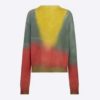 Dior Women Dioraura Sweater Multicolor Cashmere Embroidered Bee Emblem Oversized Fit