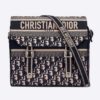 Dior Women Diorcamp Bag Blue Dior Oblique Embroidery 'Christian Dior'