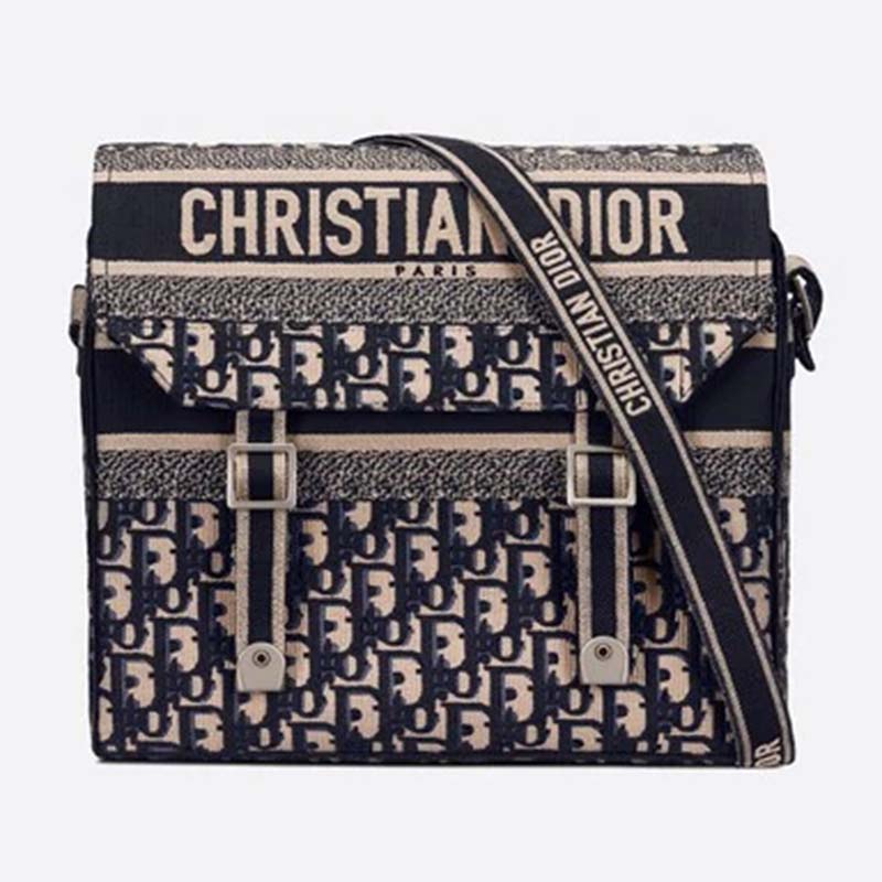 Christian Dior 2022 Small Oblique Diorcamp Messenger Bag - Blue Crossbody  Bags, Handbags - CHR360673