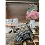 Dior Women Diorcamp Bag Blue Dior Oblique Embroidery 'Christian Dior' - Bild 5