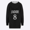 Dior Women J'Adior 8 Hooded Sweater Black Cashmere Relaxed Fit