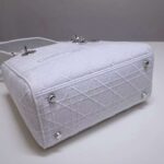 Dior Women Medium Lady D-Lite Bag White Cannage Embroidery - immagine 5