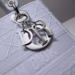 Dior Women Medium Lady D-Lite Bag White Cannage Embroidery - immagine 8