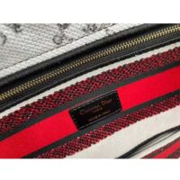 Dior Women Medium Lady D-Lite Dioramour Bag Latte Multicolor Dioramour Graffiti Embroidery