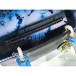 Dior Women Medium Lady Dior Bag Blue Multicolor Tie & Dior Printed Calfskin - Image 9