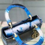 Dior Women Medium Lady Dior Bag Blue Multicolor Tie & Dior Printed Calfskin - Image 7