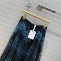 Dior Women Midi Skirt Black and Blue Tie & Dior Tulle