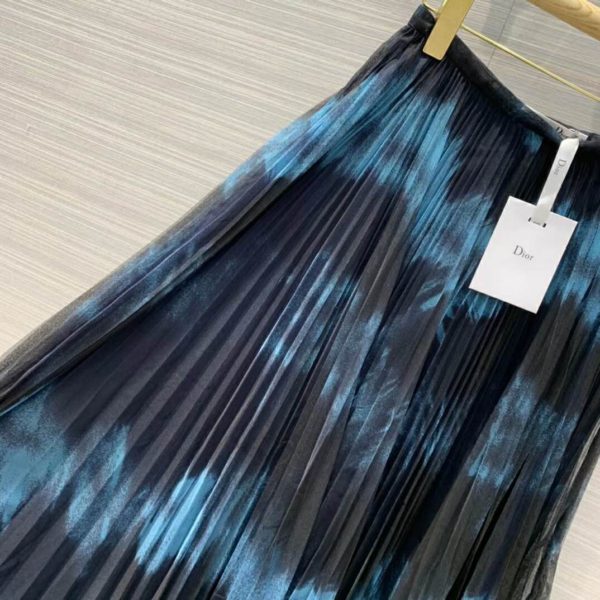 Dior Women Midi Skirt Black and Blue Tie & Dior Tulle (6)