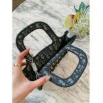 Dior Women Mini Dior Book Tote Blue Dior Oblique Embroidery - Image 14