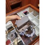 Dior Women Mini Lady Dior Bag Gray Strass Cannage Satin - Image 10