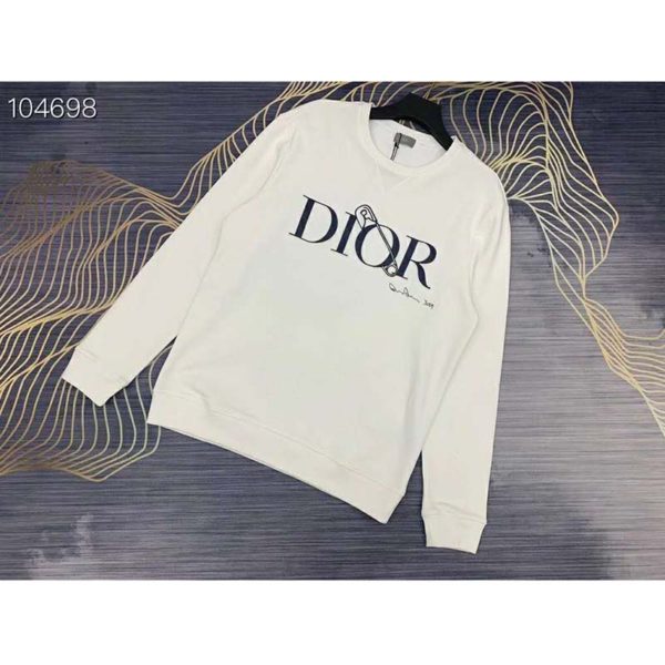 Dior Women Oversized Dior And Judy Blame Sweatshirt Cotton-White (5)