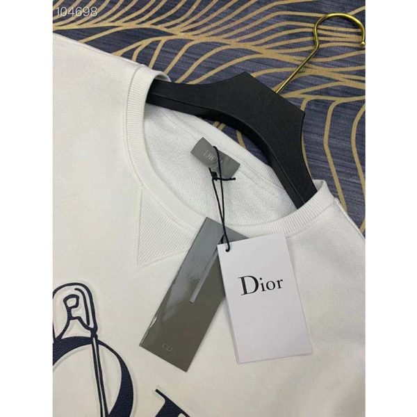Dior Women Oversized Dior And Judy Blame Sweatshirt Cotton-White (6)