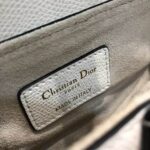 Dior Women Saddle Bag Latte Ultramatte Calfskin 'D' 'CD' Signature-White - Image 9