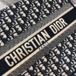 Dior Women Small Dior Book Tote Blue Dior Oblique Embroidery - Image 10