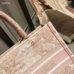 Dior Women Small Dior Book Tote Pink Toile De Jouy Embroidery - Image 10