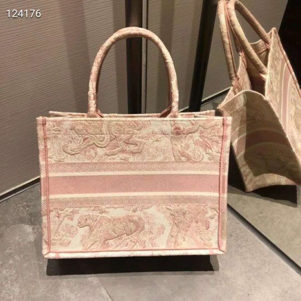 pink dior tote bag