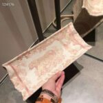 Dior Women Small Dior Book Tote Pink Toile De Jouy Embroidery - Image 6