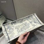 Dior Women Small Dioriviera Dior Book Tote Gray Toile De Jouy Embroidery - Image 6