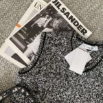 Dior Women V-Neck Sleeveless Sweater Blue Gray Cashmere Wool – Image 6