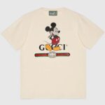 Gucci Men Disney x Gucci Oversize T-Shirt White Organic Cotton Jersey