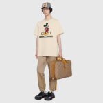 Gucci Men Disney x Gucci Oversize T-Shirt White Organic Cotton Jersey - Image 11