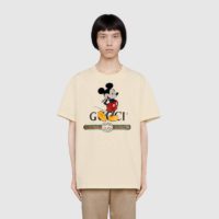 Gucci Men Disney x Gucci Oversize T-Shirt White Organic Cotton Jersey